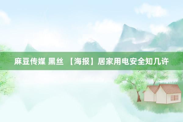 麻豆传媒 黑丝 【海报】居家用电安全知几许
