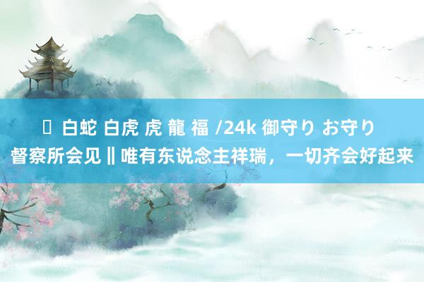 ✨白蛇 白虎 虎 龍 福 /24k 御守り お守り 督察所会见‖唯有东说念主祥瑞，一切齐会好起来