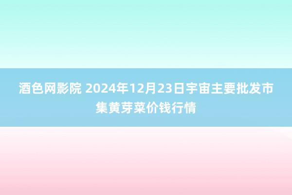 酒色网影院 2024年12月23日宇宙主要批发市集黄芽菜价钱行情