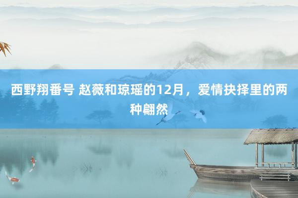 西野翔番号 赵薇和琼瑶的12月，爱情抉择里的两种翩然