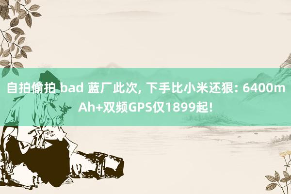 自拍偷拍 bad 蓝厂此次， 下手比小米还狠: 6400mAh+双频GPS仅1899起!
