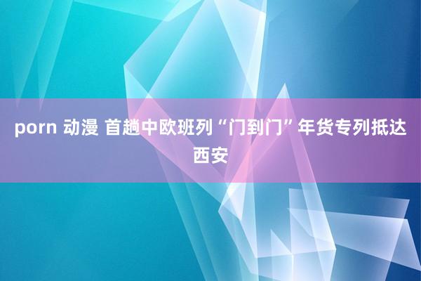 porn 动漫 首趟中欧班列“门到门”年货专列抵达西安