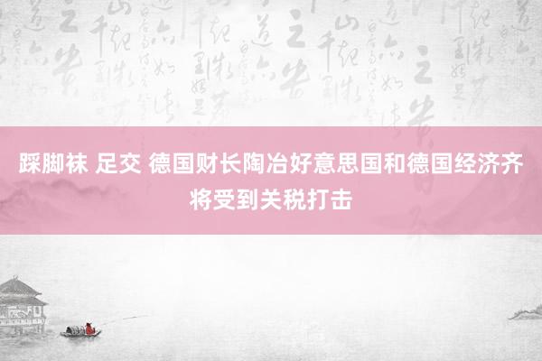 踩脚袜 足交 德国财长陶冶好意思国和德国经济齐将受到关税打击