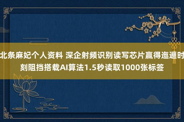 北条麻妃个人资料 深企射频识别读写芯片赢得迤逦时刻阻挡搭载AI算法1.5秒读取1000张标签