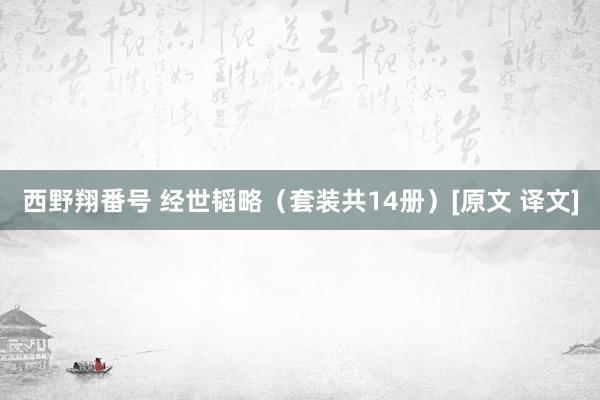 西野翔番号 经世韬略（套装共14册）[原文 译文]