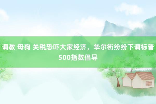 调教 母狗 关税恐吓大家经济，华尔街纷纷下调标普500指数倡导