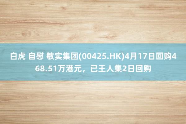 白虎 自慰 敏实集团(00425.HK)4月17日回购468.51万港元，已王人集2日回购
