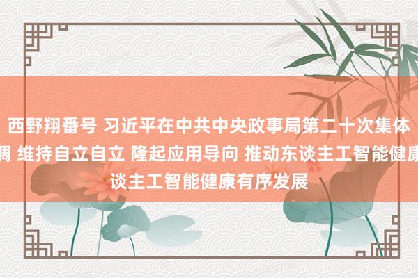 西野翔番号 习近平在中共中央政事局第二十次集体学习时强调 维持自立自立 隆起应用导向 推动东谈主工智能健康有序发展