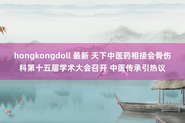 hongkongdoll 最新 天下中医药相接会骨伤科第十五届学术大会召开 中医传承引热议